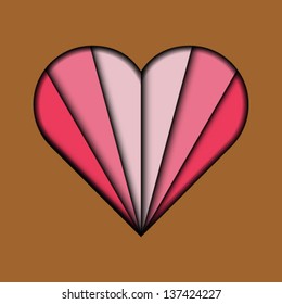 Vector illustration of love heart