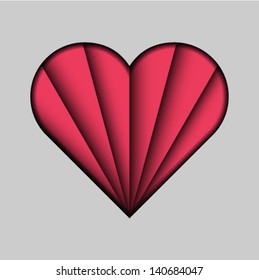 Vector illustration of love heart