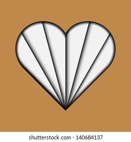 Vector illustration of love heart