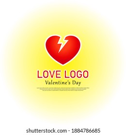 
Vector illustration of love or heart logo graphics. Perfect for displaying Valentine's Day celebrations and love content.