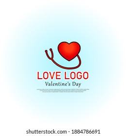 
Vector illustration of love or heart logo graphics. Perfect for displaying Valentine's Day celebrations and love content.