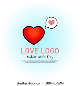 
Vector illustration of love or heart logo graphics. Perfect for displaying Valentine's Day celebrations and love content.