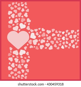Vector illustration. Love, hearts. Valentines day. Be my valentine. 14 february.