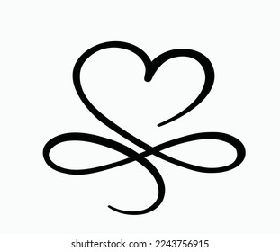 Vector illustration of love icon