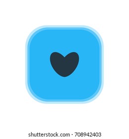 Vector Illustration Of Love Icon. Beautiful Map Element Also Can Be Used As Heart Element.