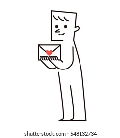 Vector illustration - love letter
