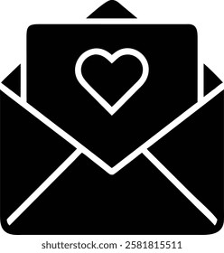 Vector Illustration of Love Letter in Envelope