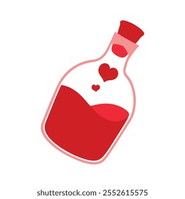 Vector illustration of love potion bottle