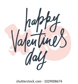 Vector illustration of love quotes text for greeting card/ banner/ gift badge/ poster. Holiday/ life style inspiration quotes lettering. Handwritten calligraphy graphic design element.
