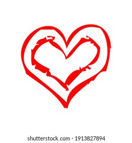 Vector illustration of love. Symbol of love and affection.