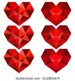 Vector illustration love symbol, with stylish hearts