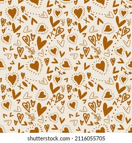Vector illustration love symbol, with stylish hearts and text "love"