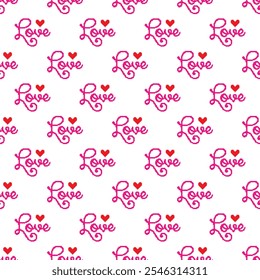 Vector illustration, love text, art, texture, colorful, heart, heart shape, HD wallpaper
