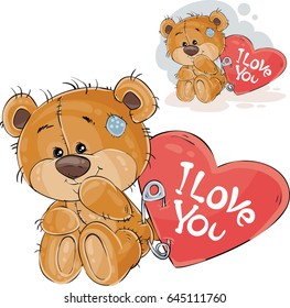 Typography Slogan Bear Doll Illustration Stock Vector (Royalty Free ...