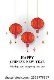 Vector illustration of a lucky lantern for Chinese New Year.