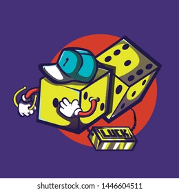 Vector illustration lucky TSHIRT DESIGN