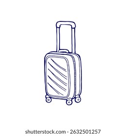 Vector illustration of luggage. Travel bag. Suitcases. Tour and travel
