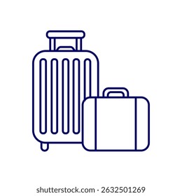 Vector illustration of luggage. Travel bag. Suitcases. Tour and travel
