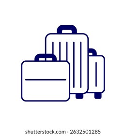 Vector illustration of luggage. Travel bag. Suitcases. Tour and travel