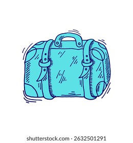 Vector illustration of luggage. Travel bag. Suitcases. Tour and travel