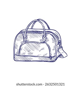 Vector illustration of luggage. Travel bag. Suitcases. Tour and travel