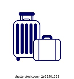 Vector illustration of luggage. Travel bag. Suitcases. Tour and travel