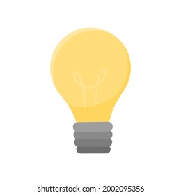 
Vector illustration of a luminous lamp isolated  on a white background