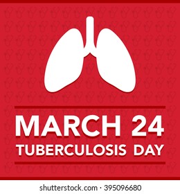 Vector illustration of a lungs for World Tuberculosis Day.