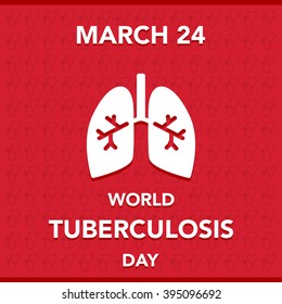 Vector illustration of a lungs for World Tuberculosis Day.