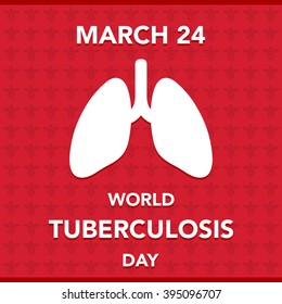 Vector illustration of a lungs for World Tuberculosis Day.