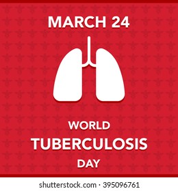 Vector illustration of a lungs for World Tuberculosis Day.