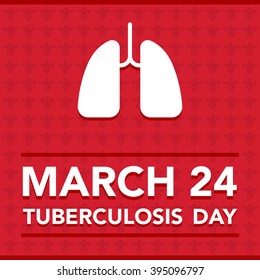 Vector illustration of a lungs for World Tuberculosis Day.