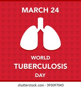 Vector illustration of a lungs for World Tuberculosis Day.