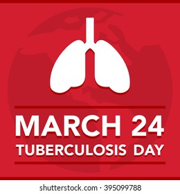 Vector illustration of a lungs for World Tuberculosis Day.