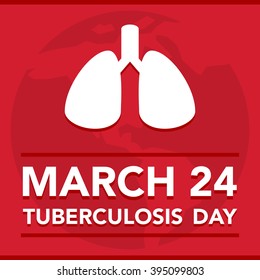 Vector illustration of a lungs for World Tuberculosis Day.