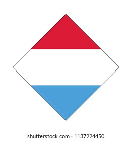 vector illustration of Luxembourg flag