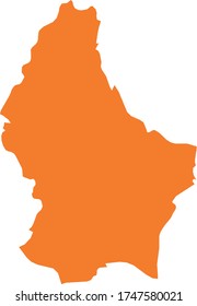 ilustración vectorial del mapa de Luxemburgo