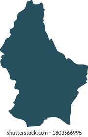 vector illustration of Luxembourg map
