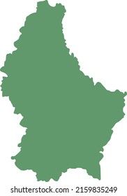 Vector Illustration of Luxembourg map