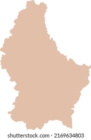 Vector Illustration of Luxembourg map