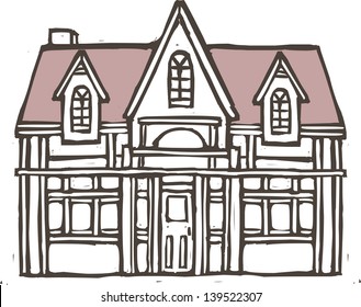 Vector illustration of a luxurious house