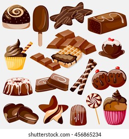 vector illustration of Luxury Assorted Chocolate Collection