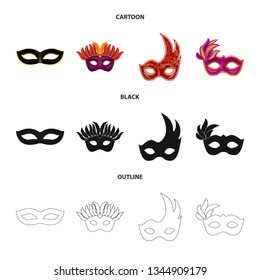 Vector illustration of luxury and celebration icon. Set of luxury and hide  stock vector illustration.