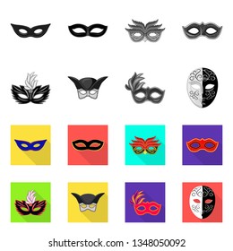 Vector illustration of luxury and celebration icon. Collection of luxury and hide  vector icon for stock.