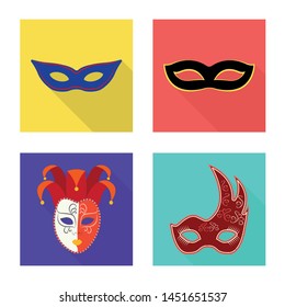 Vector illustration of luxury and celebration icon. Collection of luxury and hide stock symbol for web.