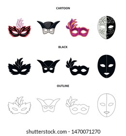 Vector illustration of luxury and celebration icon. Set of luxury and hide stock vector illustration.