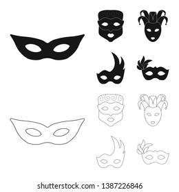 Vector illustration of luxury and celebration logo. Collection of luxury and hide  vector icon for stock.