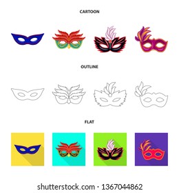 Vector illustration of luxury and celebration symbol. Set of luxury and hide  vector icon for stock.