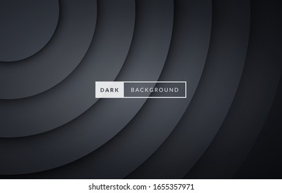 Vector illustration luxury dark black premium background.