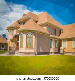 Vector Illustration of a luxury house 